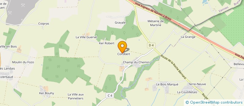 localisation de l'entreprise MONSIEUR ERIC LE FLOCH à HERBIGNAC