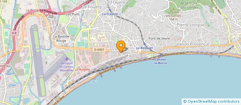 localisation de l'entreprise MONSIEUR ERIC LE FRANT à CANNES