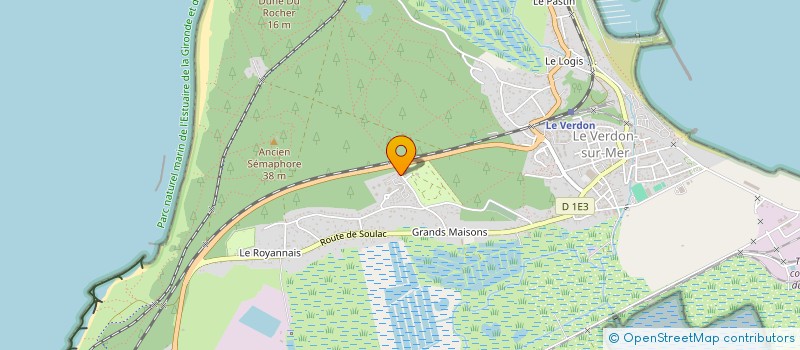 localisation de l'entreprise MONSIEUR ERIC LE GALLO  LE VERDON-SUR-MER