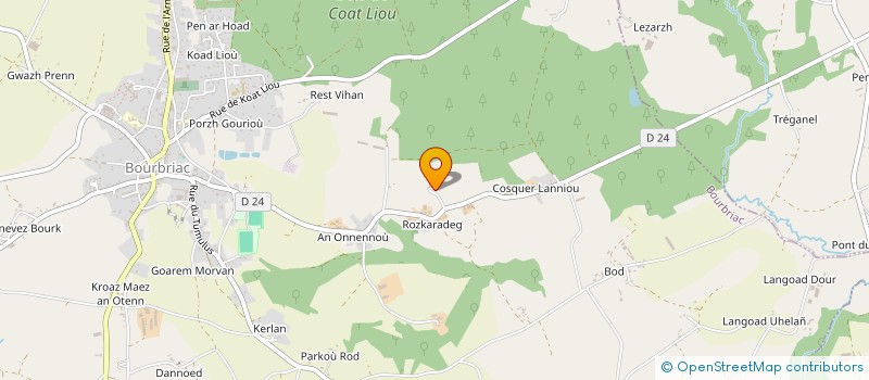 localisation de l'entreprise MONSIEUR ERIC LE GRAET  BOURBRIAC