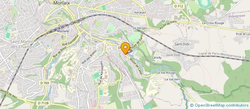 localisation de l'entreprise MONSIEUR ERIC LE LAY  MORLAIX