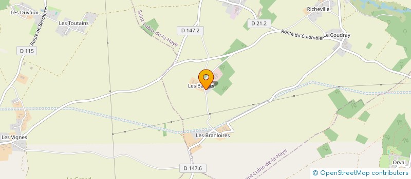 localisation de l'entreprise MONSIEUR ERIC LE LOEUFF à SAINT-LUBIN-DE-LA-HAYE