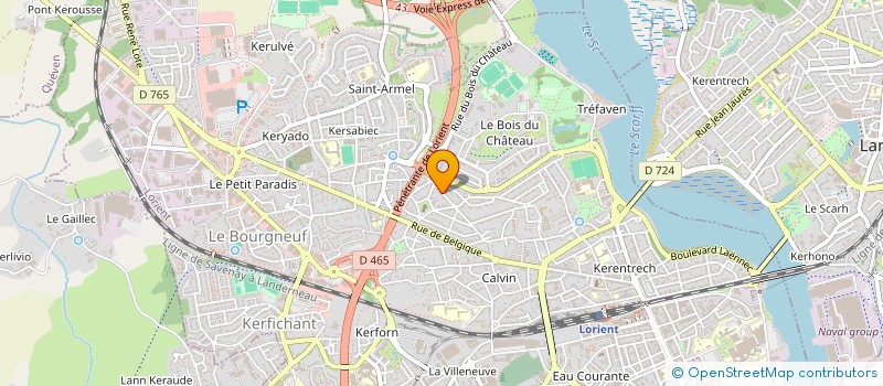 localisation de l'entreprise MONSIEUR ERIC LE LOSTEC  LORIENT