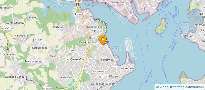 localisation de l'entreprise MONSIEUR ERIC LE MASLE  LARMOR-PLAGE