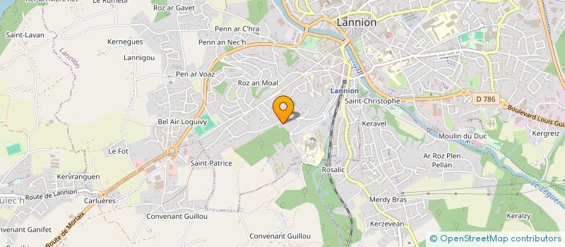 localisation de l'entreprise MONSIEUR ERIC LE MERRER  PLOULEC'H