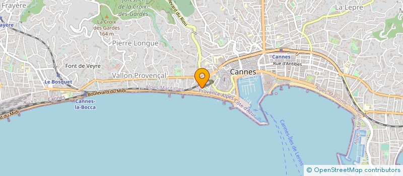 localisation de l'entreprise MONSIEUR ERIC LE MESTRE  CANNES