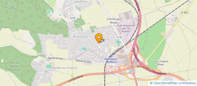 localisation de l'entreprise MONSIEUR ERIC LE MIGNON  MONTSOULT