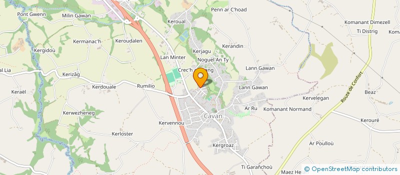 localisation de l'entreprise MONSIEUR ERIC LE PARC à CAVAN