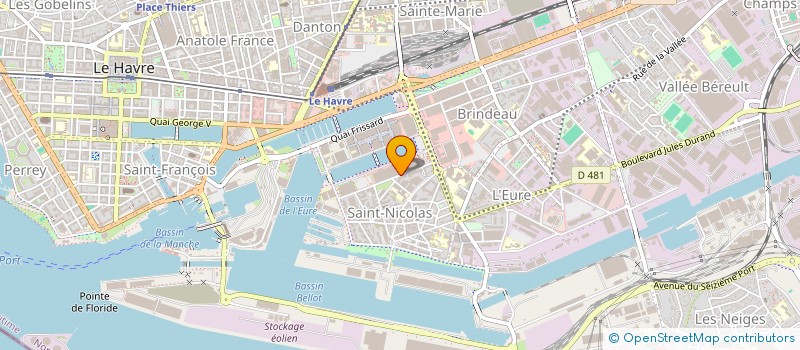 localisation de l'entreprise MONSIEUR ERIC LE QUERE  LE HAVRE
