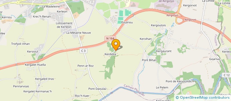 localisation de l'entreprise MONSIEUR ERIC LE RIGUER  CARHAIX-PLOUGUER