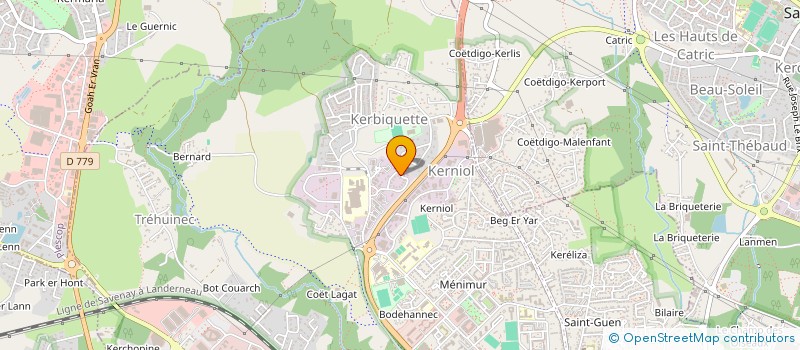 localisation de l'entreprise MONSIEUR ERIC LE TEXIER à VANNES