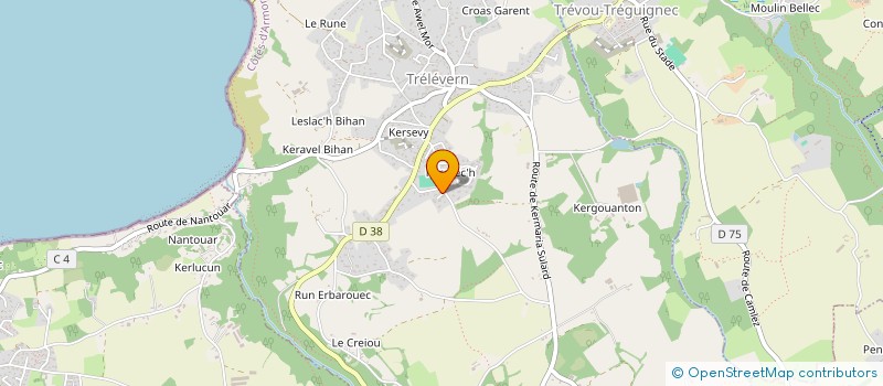 localisation de l'entreprise MONSIEUR ERIC LE YAOUANC  TRELEVERN