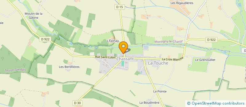 localisation de l'entreprise MONSIEUR ERIC LEBAILLY à CHASSANT