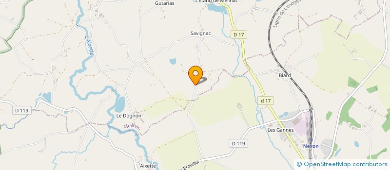 localisation de l'entreprise MONSIEUR ERIC LEBEDEL  MEILHAC