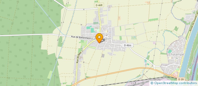 localisation de l'entreprise MONSIEUR ERIC LEBLANC  BANTZENHEIM