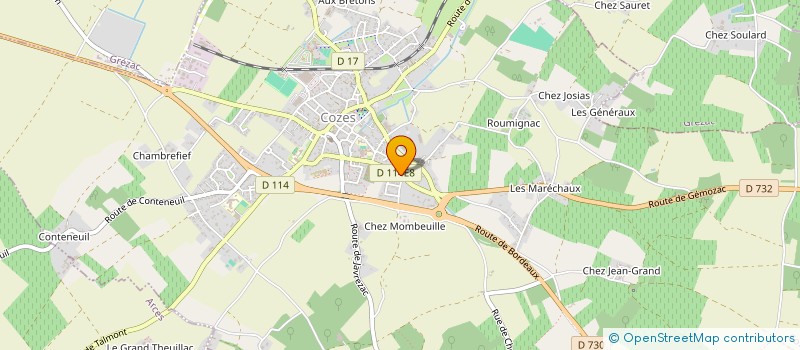 localisation de l'entreprise MONSIEUR ERIC LEBON  COZES