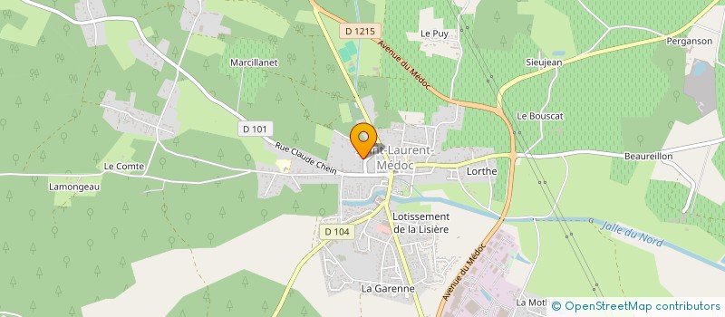 localisation de l'entreprise MONSIEUR ERIC LEBON  SAINT-LAURENT-MEDOC