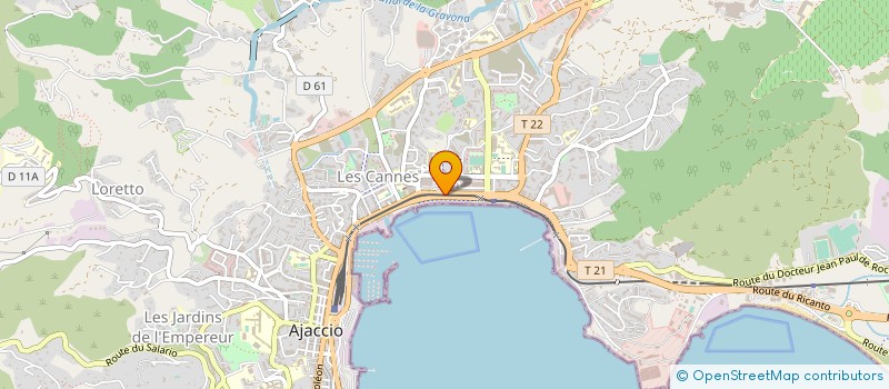 localisation de l'entreprise MONSIEUR ERIC LECCIA  AJACCIO