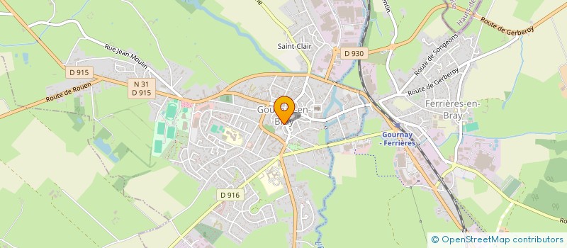 localisation de l'entreprise MONSIEUR ERIC LECHEVALIER  GOURNAY-EN-BRAY