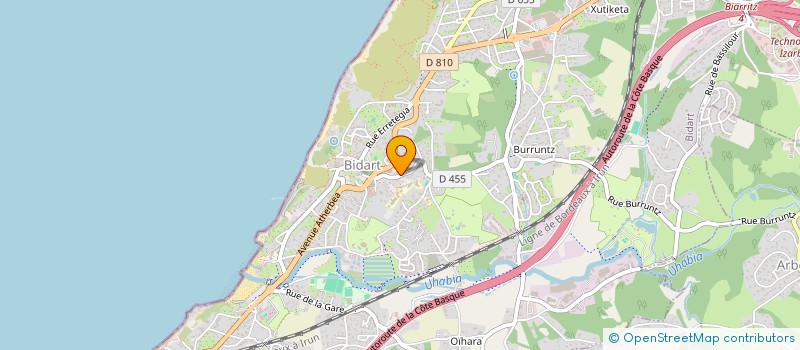 localisation de l'entreprise MONSIEUR ERIC LECLERCQ à BIDART