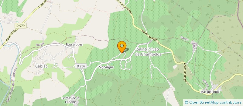 localisation de l'entreprise MONSIEUR ERIC LECOEUR  SAINT-PRIVAT-DE-CHAMPCLOS