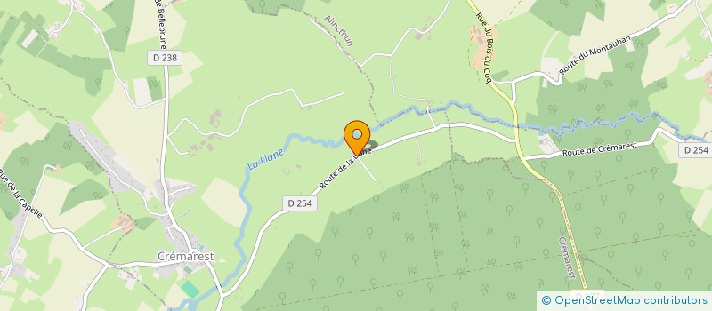 localisation de l'entreprise MONSIEUR ERIC LECOUTRE  CREMAREST