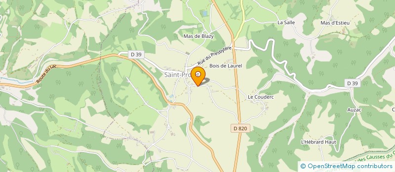 localisation de l'entreprise MONSIEUR ERIC LECRU  SAINT-PROJET