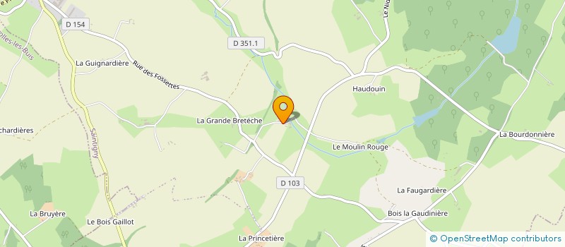 localisation de l'entreprise MONSIEUR ERIC LEDUC à SAINTIGNY