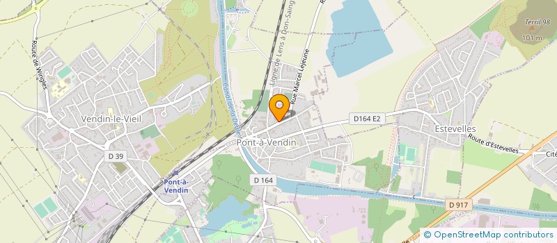 localisation de l'entreprise MONSIEUR ERIC LEFEBVRE  PONT-A-VENDIN