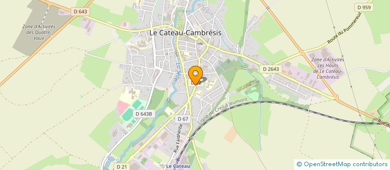 localisation de l'entreprise MONSIEUR ERIC LEFRANC  LE CATEAU-CAMBRESIS
