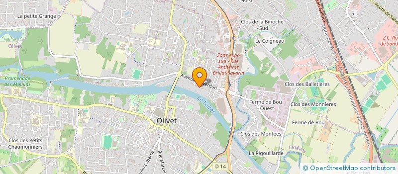 localisation de l'entreprise MONSIEUR ERIC LEFRANC à OLIVET