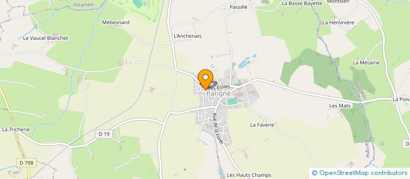 localisation de l'entreprise MONSIEUR ERIC LEFRENE  PARIGNE