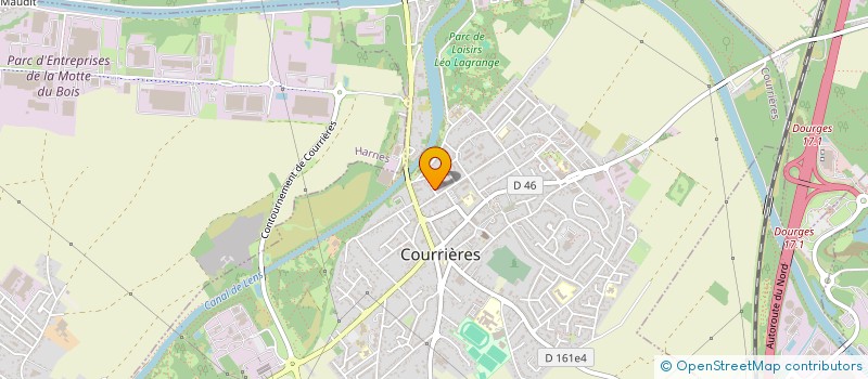 localisation de l'entreprise MONSIEUR ERIC LEGAGNEUR  COURRIERES