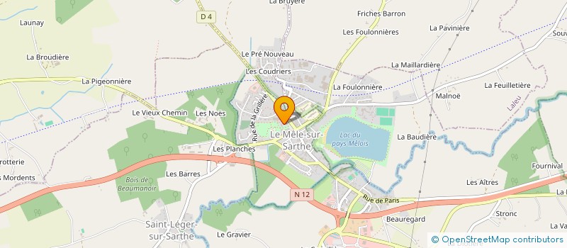 localisation de l'entreprise MONSIEUR ERIC LEGENDRE à LE MELE-SUR-SARTHE