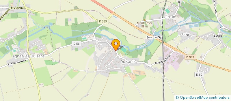 localisation de l'entreprise MONSIEUR ERIC LEGRAND  DUISANS