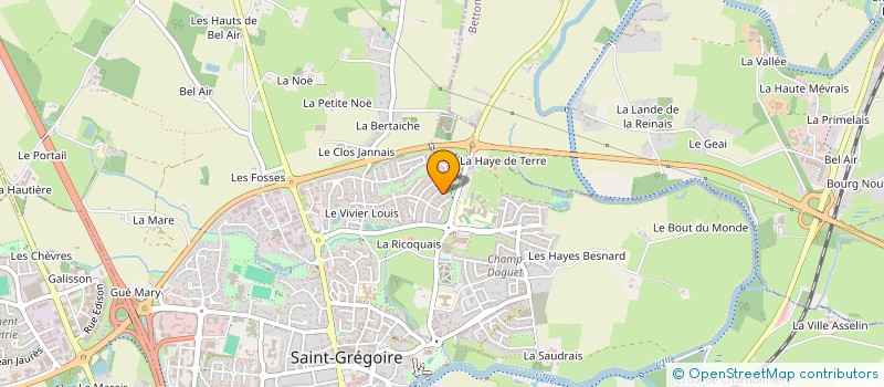 localisation de l'entreprise MONSIEUR ERIC LEJEAU à SAINT-GREGOIRE