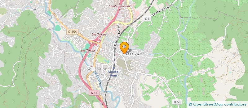 localisation de l'entreprise MONSIEUR ERIC LELEU  SOLLIES-PONT