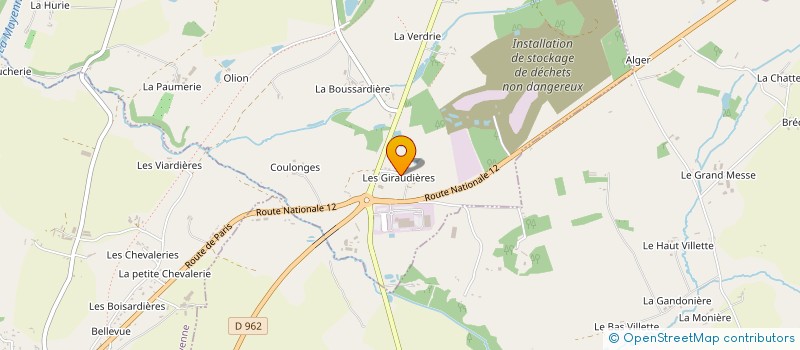 localisation de l'entreprise MONSIEUR ERIC LELIEVRE à ST FRAIMBAULT DE PRIERES