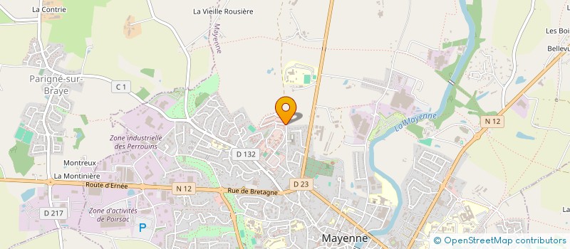 localisation de l'entreprise MONSIEUR ERIC LELIEVRE à MAYENNE