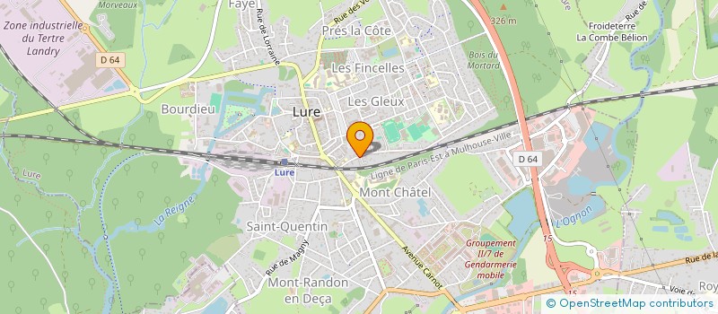 localisation de l'entreprise MONSIEUR ERIC LEMALLIER  LURE