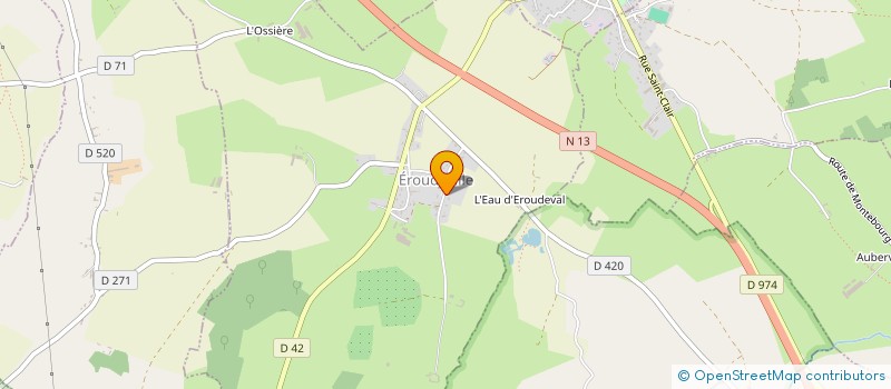 localisation de l'entreprise MONSIEUR ERIC LEMAROIS  EROUDEVILLE