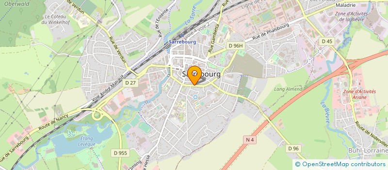 localisation de l'entreprise MONSIEUR ERIC LEMERCIER  SARREBOURG