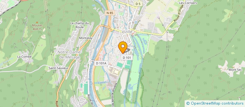 localisation de l'entreprise MONSIEUR ERIC LEMOINE  VIZILLE