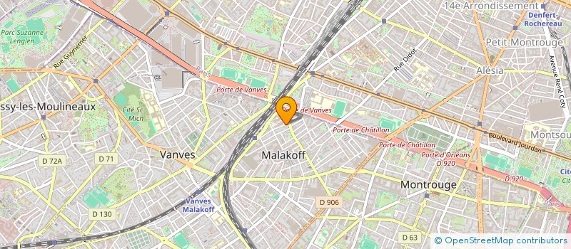 localisation de l'entreprise MONSIEUR ERIC LEPOUREAU  MALAKOFF