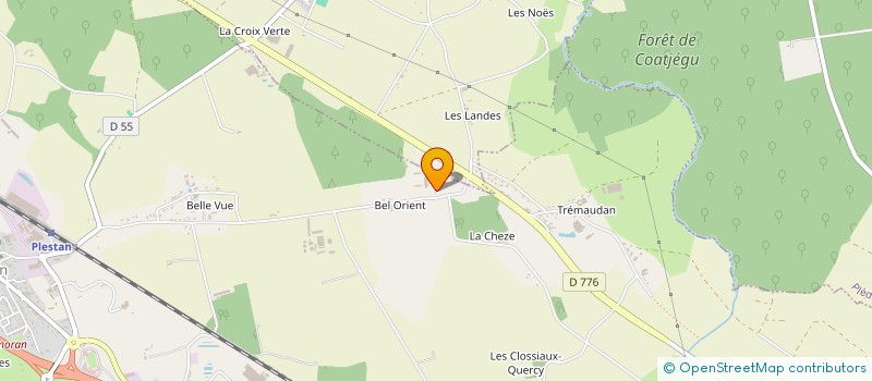 localisation de l'entreprise MONSIEUR ERIC LERESTE  PLESTAN