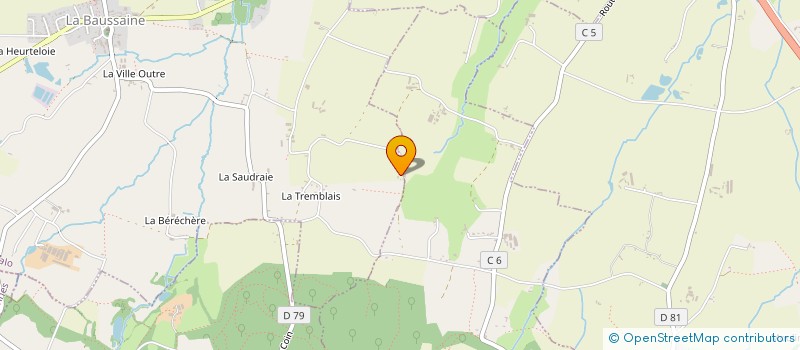 localisation de l'entreprise MONSIEUR ERIC LEROSSIGNOL  LA BAUSSAINE