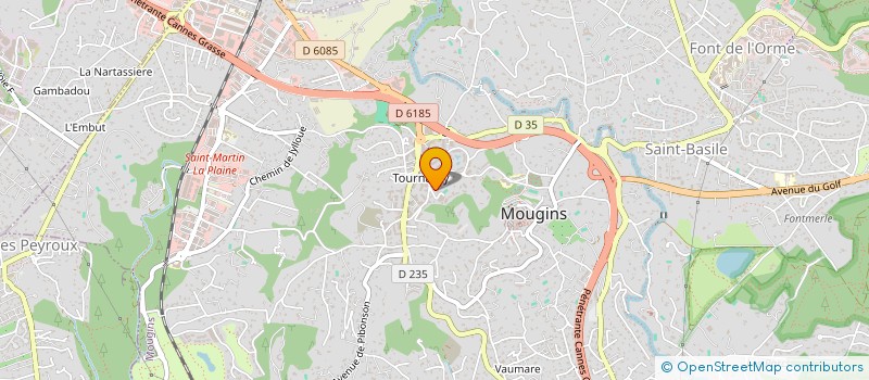 localisation de l'entreprise MONSIEUR ERIC LEROY  MOUGINS