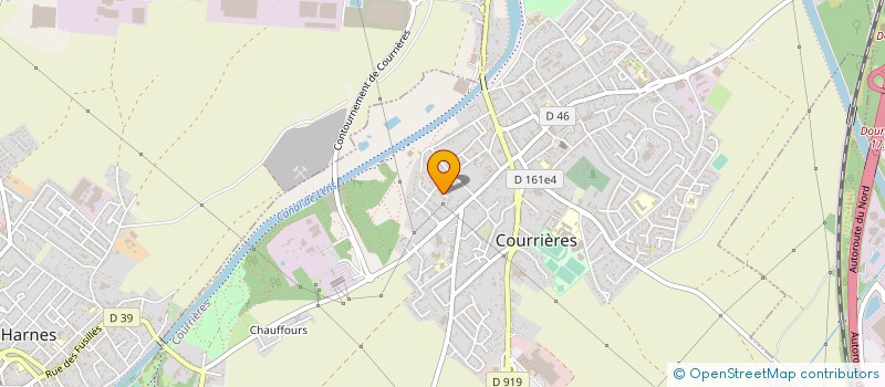 localisation de l'entreprise MONSIEUR ERIC LESAGE à COURRIERES