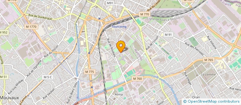 localisation de l'entreprise MONSIEUR ERIC LESAGE  TOURCOING