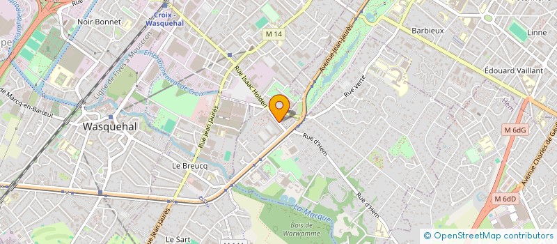 localisation de l'entreprise MONSIEUR ERIC LESAGE  CROIX